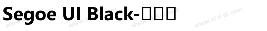 Segoe UI Black字体转换